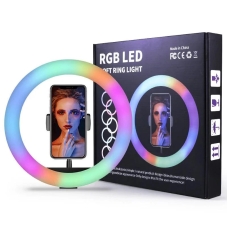 Кільцева лампа 30 см 3D-30 USB LED RGB з тримачем