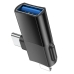 Перехідник 2в1 USB Type-C+Apple Lightning M/USB F HOCO UA17 чорний