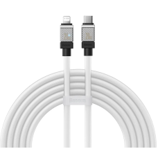 Кабель Type-C/Apple Lightning 2 м Baseus CoolPlay 20 Вт білий