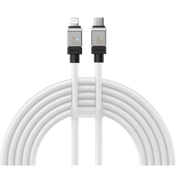Кабель Type-C/Apple Lightning 2 м Baseus CoolPlay 20 Вт білий