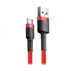 Кабель USB/Type-C 0.5 м Baseus Cafule 3 А червоний