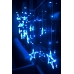 / Світлодіодна гірлянда-бахрома прозорий дріт "Зірки" 10 LED Euro Led 3 м 8 режимів синій