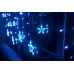 / Світлодіодна гірлянда-бахрома прозорий дріт "Зірки" 10 LED Euro Led 3 м 8 режимів синій
