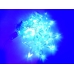 / Світлодіодна гірлянда-бахрома прозорий дріт "Зірки" 10 LED Euro Led 3 м 8 режимів синій