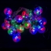 Світлодіодна гірлянда-бахрома прозорий дріт Сфера 12 LED Magic Lights 3 м мульти