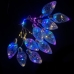 Світлодіодна гірлянда-нитка прозорий дріт Шишки 10 LED Euro Led 3 м мульти