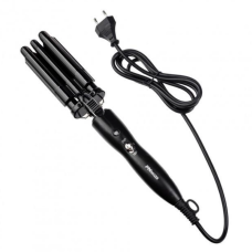 Плойка на три хвилі Pro Mozer MZ-6621 турмаліново-керамічне покриття 45 Вт чорний