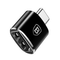 Перехідник USB F/Type-C M Baseus чорний
