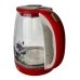 Електрочайник Rainberg RB-998 скло 1.8 л білий з червоним