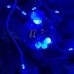 Світлодіодна гірлянда-бахрома прозорий дріт Сфера 12 LED Magic Lights 3 м синій