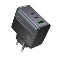 Зарядний блок живлення 2xType-C+USB HOCO CS75A Star Speed 70 W 5 V 3 A чорний
