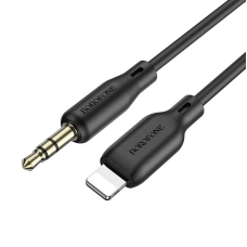 Аудiокабель Apple Lightning/3.5 мм AUX 1 м BOROFONE BL18 чорний