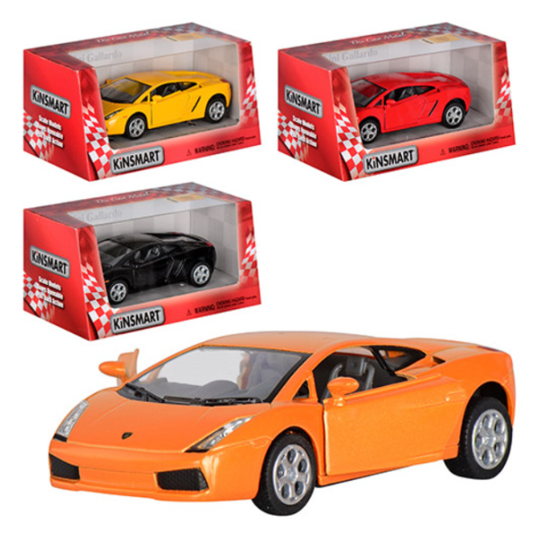 Іграшкова машинка моделька KiNSMART KT5098W Lamborghini Gallardo метал 12.5 см інерційна new