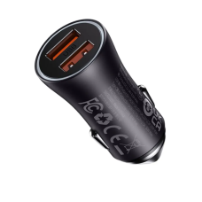 Автомобільний зарядний пристрій 2хUSB Baseus Golden Contactor 60 W чорний