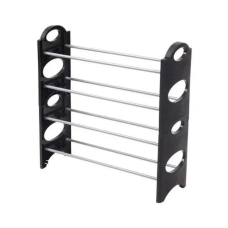 Полиця для взуття відкрита 84 х 19 х 64 пластик чорний