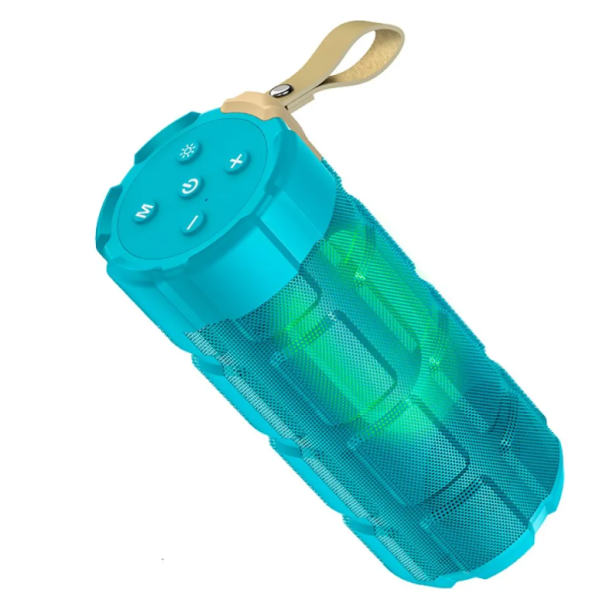 Колонка портативна HOCO HC7 Pleasant Bluetooth LED FM блакитний