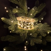 Гірлянда Роса нитка 1000 LED довжина 100 м із пультом від мережі зелена, жовтий new