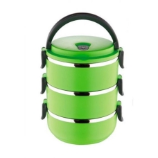 / Ланч-бокс трисекційний металевий Empire M-1579 зелений
