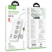 Мережевий фільтр-подовжувач 4 розетки HOCO AC22 Sunlight 3хUSB/Type 1.5 м білий