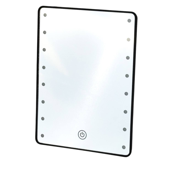 Дзеркало косметичне настільне з LED підсвіткою AND LY-701 чорний