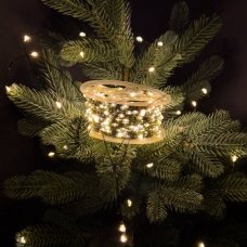 Гірлянда Роса нитка 1000 LED довжина 100 м із пультом від мережі зелена, жовтий new