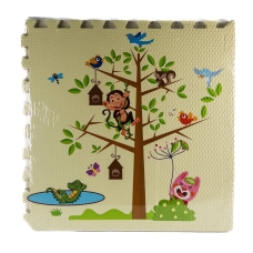 Дитячий килимок-пазл ігровий розвивальний Тваринки 7T-EVA1653 термозахисний 60 х 60 см 4 шт