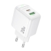 Зарядний блок живлення USB+Type-C BOROFONE BAS44A Potential 20 W 12 V 1.67 A білий Зарядний блок живлення USB+Type-C BOROFONE BAS44A Potential 20 W 12 V 1.67 A білий