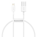 Кабель USB/Apple Lightning 0.25 м Baseus Superior 2.4 А білий