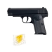 Дитячий пістолет C27 з кулями 14 см чорний