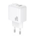 Зарядний блок живлення USB+Type-C BOROFONE BAS44A Potential 20 W 12 V 1.67 A білий Зарядний блок живлення USB+Type-C BOROFONE BAS44A Potential 20 W 12 V 1.67 A білий