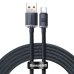 Кабель USB/Type-C 2 м Baseus Crystal Shine 100 Вт чорний