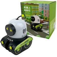 Нічник-проектор LED Droid WH-E03 Bluetooth колонка 20 х 20 см зелений