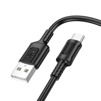 Кабель USB/Type-C 1 м BOROFONE BX111 Feliz 3 A чорний