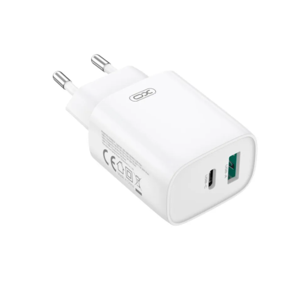 МЗП XO CE30 30W 1USB-A+1USB-C fast charger Білий new
