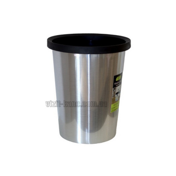 / Кошик для сміття. З кільцем для кріплення пакета. Пластикова, h = 31,5см, d = 26см, 10L