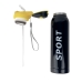Термопляшка нержавіюча сталь 0.5 л B25-10 з трубочкою та ремінцем чорний