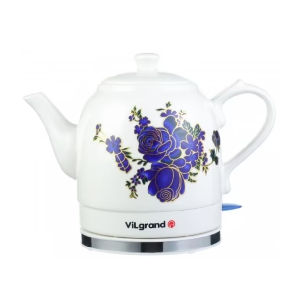 Електрочайник Vilgrand VC515R кераміка з термомалюнком 1.5 л білий