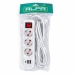 Мережевий фільтр-подовжувач 3 розетки 0313USB-3M 2хUSB/Type C 10 А 3 м білий Мережевий фільтр-подовжувач 3 розетки 0313USB-3M 2хUSB/Type C 10 А 3 м білий