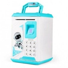 / Скарбничка сейф Robot Bodyguard UKC електронна з кодовим замком Блакитний new