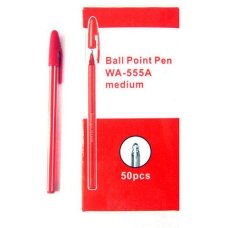 / Ручка однораз. AIHAO 555  красная (50) (2800)