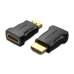 Перехідник HDMI M/HDMI F Vention AIMB0 чорний