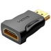 Перехідник HDMI M/HDMI F Vention AIMB0 чорний