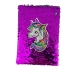 Блокнот А5 лінія 64 аркуші Єдиноріг з паєтками фіолетовий Блокнот А5 лінія 64 аркуші Єдиноріг з паєтками фіолетовий