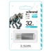 Флеш пам'ять USB 32 GВ Wibrand Cougar USB 2.0 сріблястий