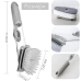 / Багатофункціональна щітка Decontamination wok brush для миття посуду, з ручкою, дозатором для миючого, сірий / Багатофункціональна щітка Decontamination wok brush для миття посуду, з ручкою, дозатором для миючого, сірий