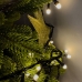 Світлодіодна гірлянда-нитка чорний дріт 270 LED Xmas кулька маленька матова 13 м 8 режимів теплий білий