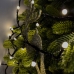 Світлодіодна гірлянда-нитка чорний дріт 270 LED Xmas кулька маленька матова 13 м 8 режимів теплий білий