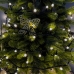 Світлодіодна гірлянда-нитка чорний дріт 270 LED Xmas кулька маленька матова 13 м 8 режимів теплий білий