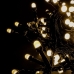 Світлодіодна гірлянда-нитка чорний дріт 270 LED Xmas кулька маленька матова 13 м 8 режимів теплий білий
