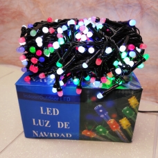 / Світлодіодна гірлянда-нитка чорний дріт 300 LED Xmas матова кругла 13 м 8 режимів мульти